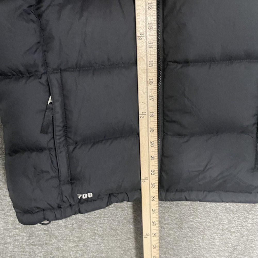 The North Face Vest Womens Medium Black 700 Down Quilted Puffer Full Zip Warm - Picture 3 of 8